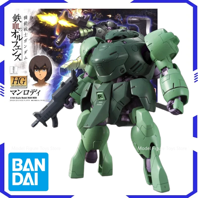 

Bandai Genuíno 1/144 HG-Man-Rodi Model Kit Anime Warrior Component Model Anime Action Character Doll Toy Gift Boy's Gift