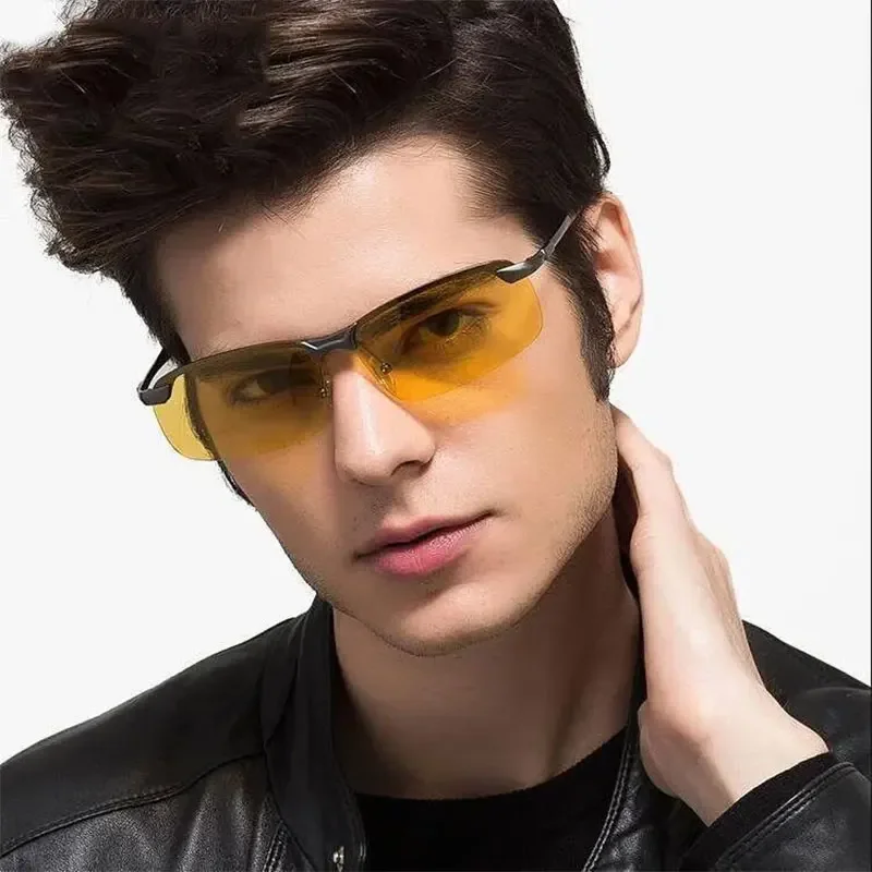 Очки для ночного вождения, антибликовые поляризационные очки ночного видения, унисекс, модные очки для вождения, езды на велосипеде, аксессуары для очков ночного видения