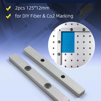 KINDLELASER Worktable positioning bar 2pcs 125*12mm Dia.6mm + 4pcs positioning screw for DIY Fiber and co2 marking engraving machine