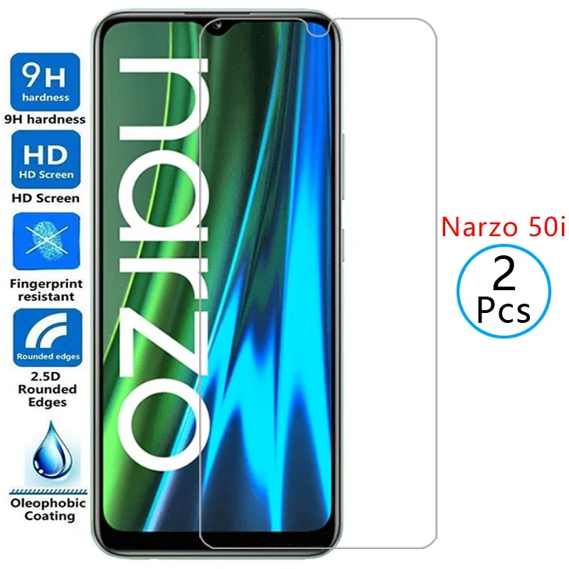 protective tempered glass for realme narzo 50i screen protector on realmi narzo50i 50 i i50 film realm reame relme ralme real me