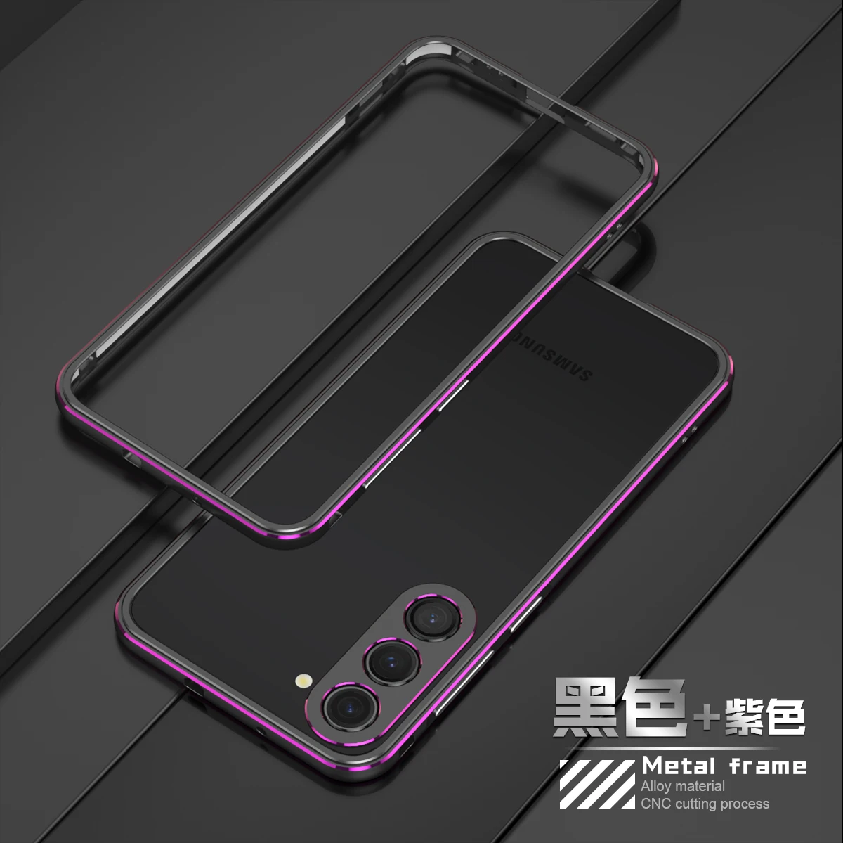 Bumper for Samsung S23 Ultra S23Plus 5G Ultra Thin Metal Aluminum Frame Hard Case Cover for Samsung Galaxy S23 Plus S23Ultra 5G