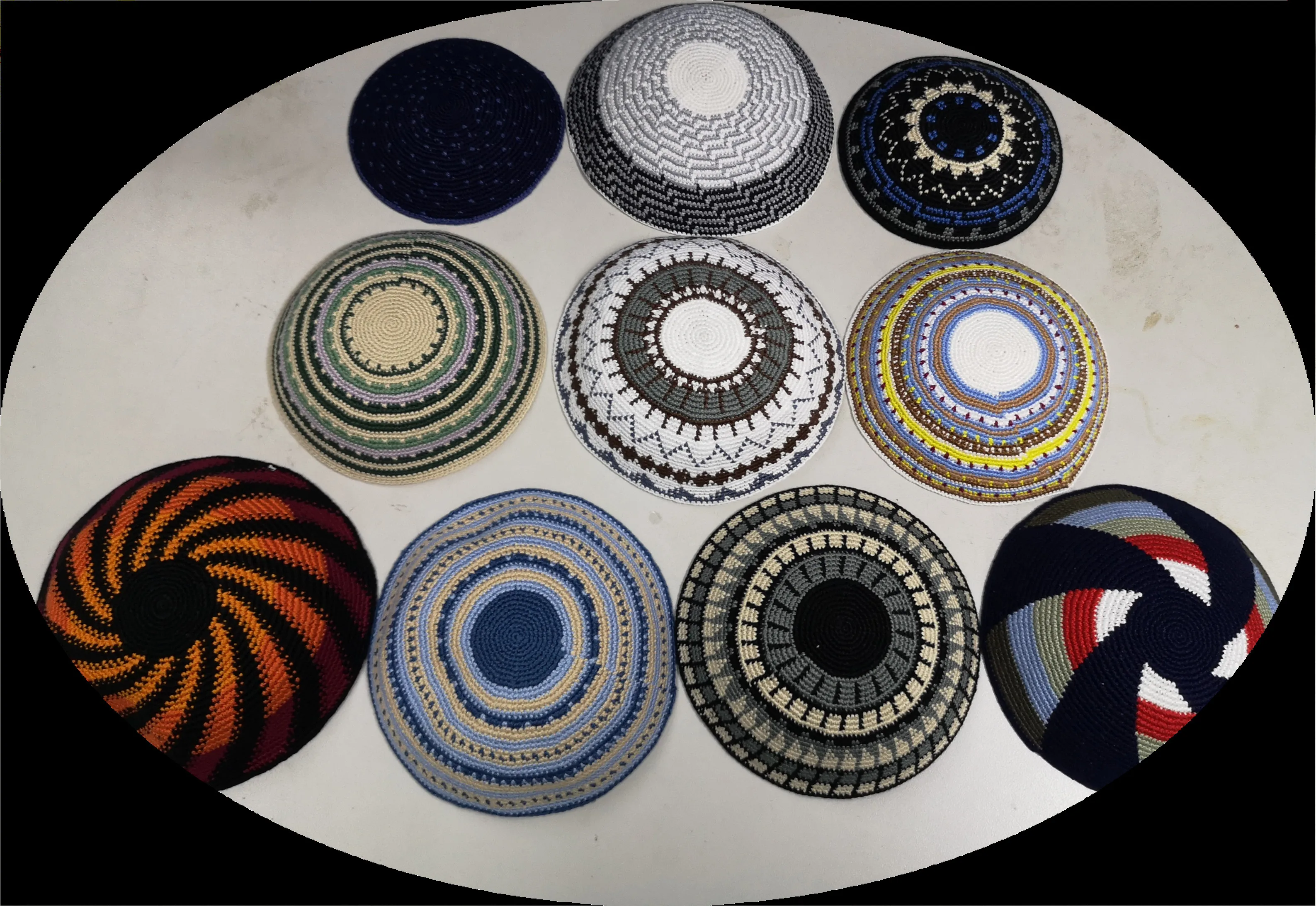 TAMAÑO PEQUEÑO HECHO A MANO DE ALTA CALIDAD YARMULKE KIPPAH