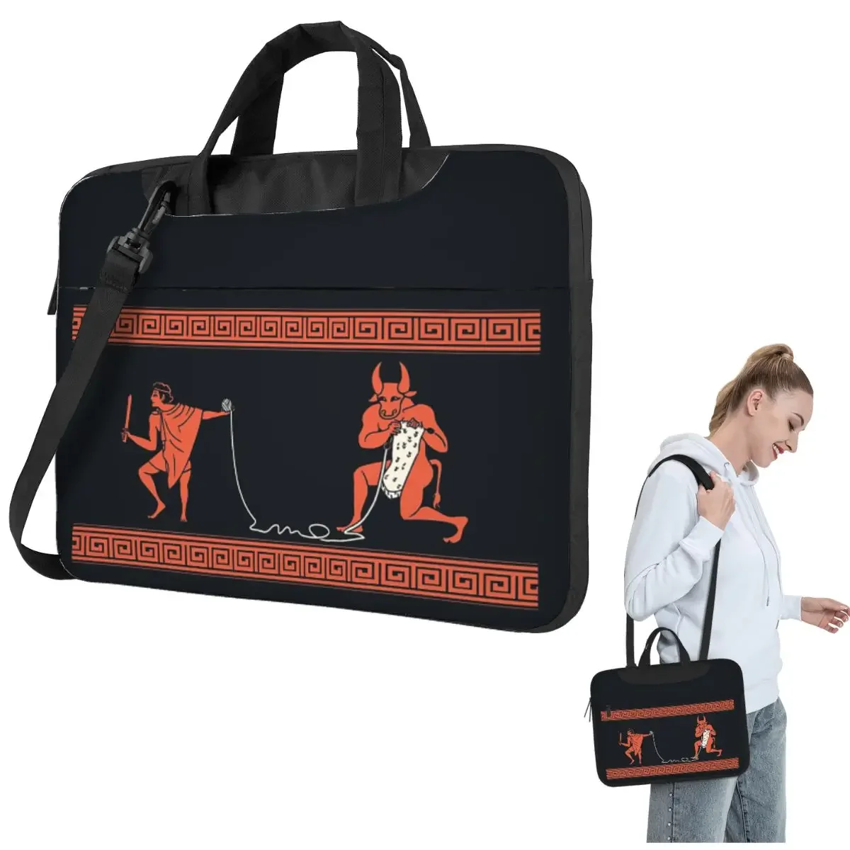 

Сумка-чехол Crafty Minotaur Crossbody для ноутбука, сумка для компьютера, чехол для ноутбука 13, 14, 15,6 дюймов, чехол для Macbook Pro