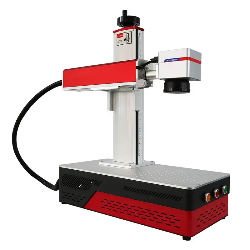 20W-100W Portable Fiber Laser Marking Machine Raycus MAx JPT MOPA Foldable DIY Gift Metal Jewelry Plastic Lightburn or EZCAD V2