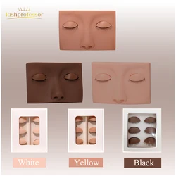Mannequin Training Head With Removable Eyelid Practice Lash Extension Kit Silicone Cosmetic Doll Face Makeup Model Head Supplier
