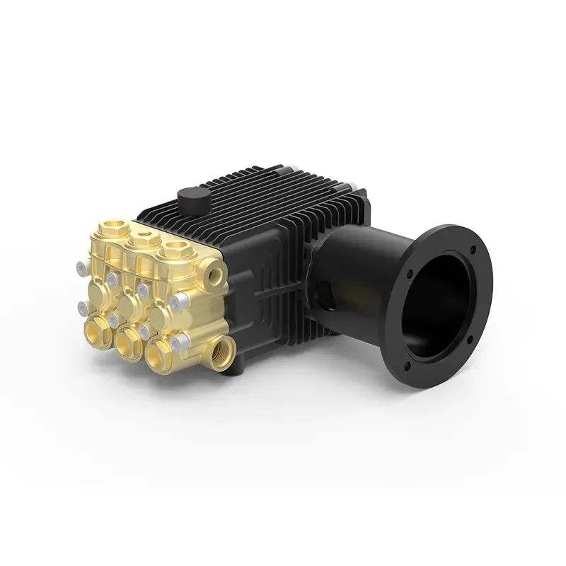 High Pressure Washer Pump DBF Brass Triplex Plunger Pump 150-480Bar 16-64LPM Ceramic Piston Pump for Industrial Cleaning Machine