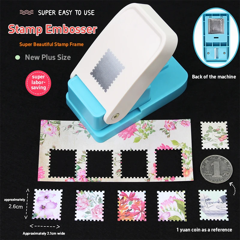 DIY النقش جهاز ختم لكمة الطالب الإبداعية اليدوية لغز قطع الورق المحمولة أداة السلامة رافعة العمل الحرفية لكمة #1
