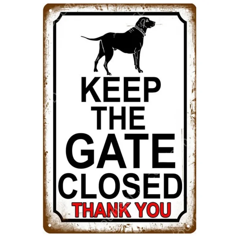 Warning Danger Metal Signs, Vintage Wall Plaque, Dog, Cat Poster, Pub, Bar, House Painting, Man Cave Decor