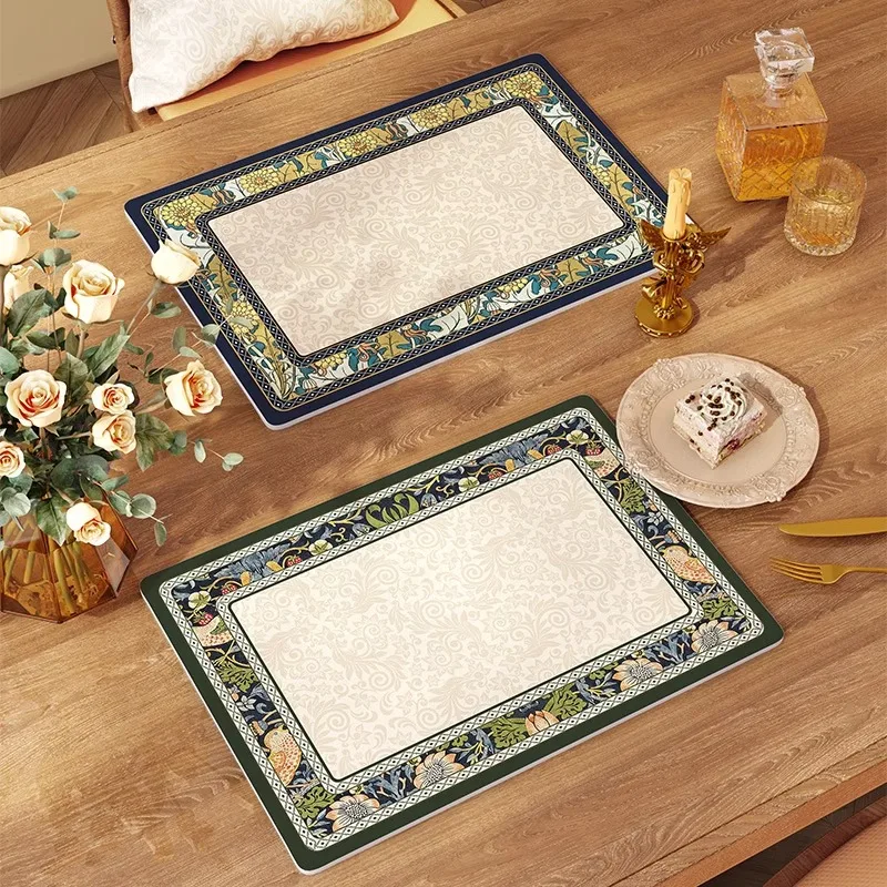 بساط طعام فاخر خفيف الوزن على الطراز الأمريكي مقاوم للماء ومقاوم للزيت وغير قابل للغسل ومقاوم للحرارة بساط طاولة آمن للاستخدا... #3