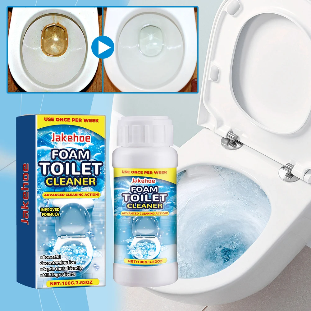 Limpiador potente para inodoros, espuma desodorante y desincrustante de 360 grados, líquido desodorante para inodoros sin olores para baños