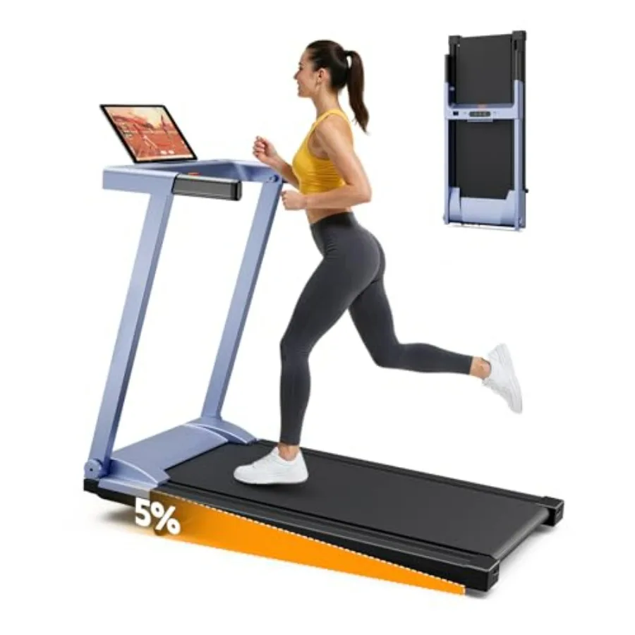 

Беговая дорожка-трансформер 5 Incline Walking Pad с ручкой, складная, для дома, до 136 кг, с бесшумным бесщеточным двигателем 3.0 л.с., двойная амортизация