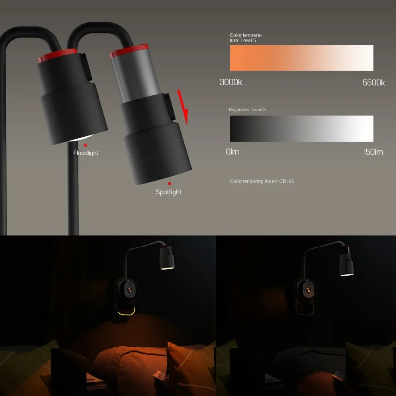 Multifunktion ale Nachttisch Lese lampe kreative magnetische Fernbedienung Schlafzimmer Studie Augenschutz dimmbare Tisch lampe