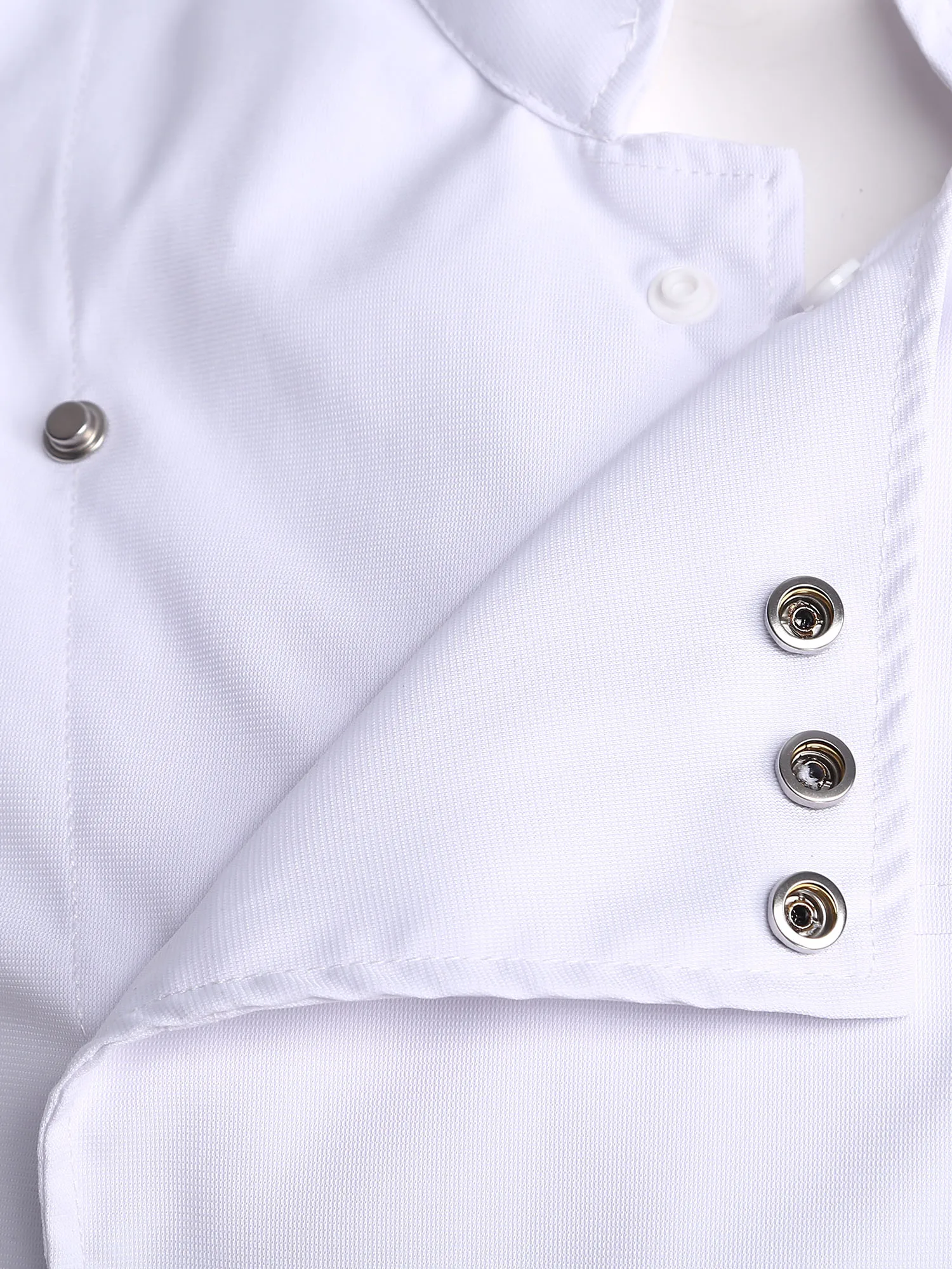 Unisex Men Women Chef Coat Kitchen Work Uniform Stand Collar Short Sleeve Press Button Shirts for Restaurant Hotel Cafe Bakery