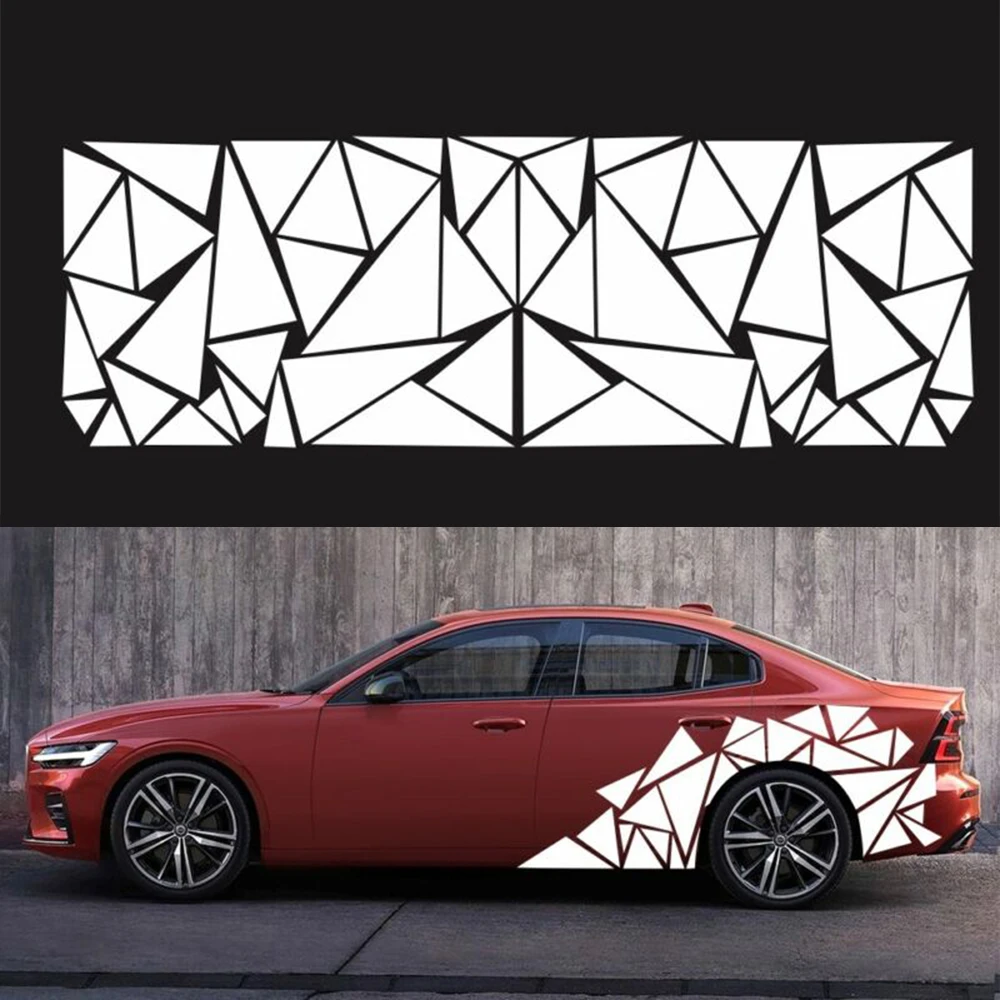 Freestanding Triangles Graphics Car Sticker Decal Decoration SUV Truck Vehicle Camping Rv Vinyl car modification Sticker