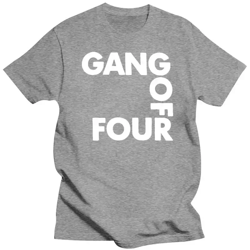 Men summer t-shirt funny print short sleeve NEW GANG OF FOUR T-SHIRT SIZE S-5XL male top heavyweight Round Neck New Arrival new