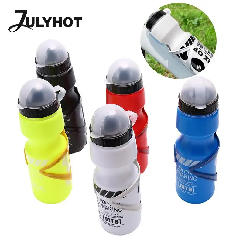 750ML Bicycle Waterbottle Mountain Road Bike Water Bottle Outdoor Cycling Kettle Portable With Bottle Holder Bike Accessory