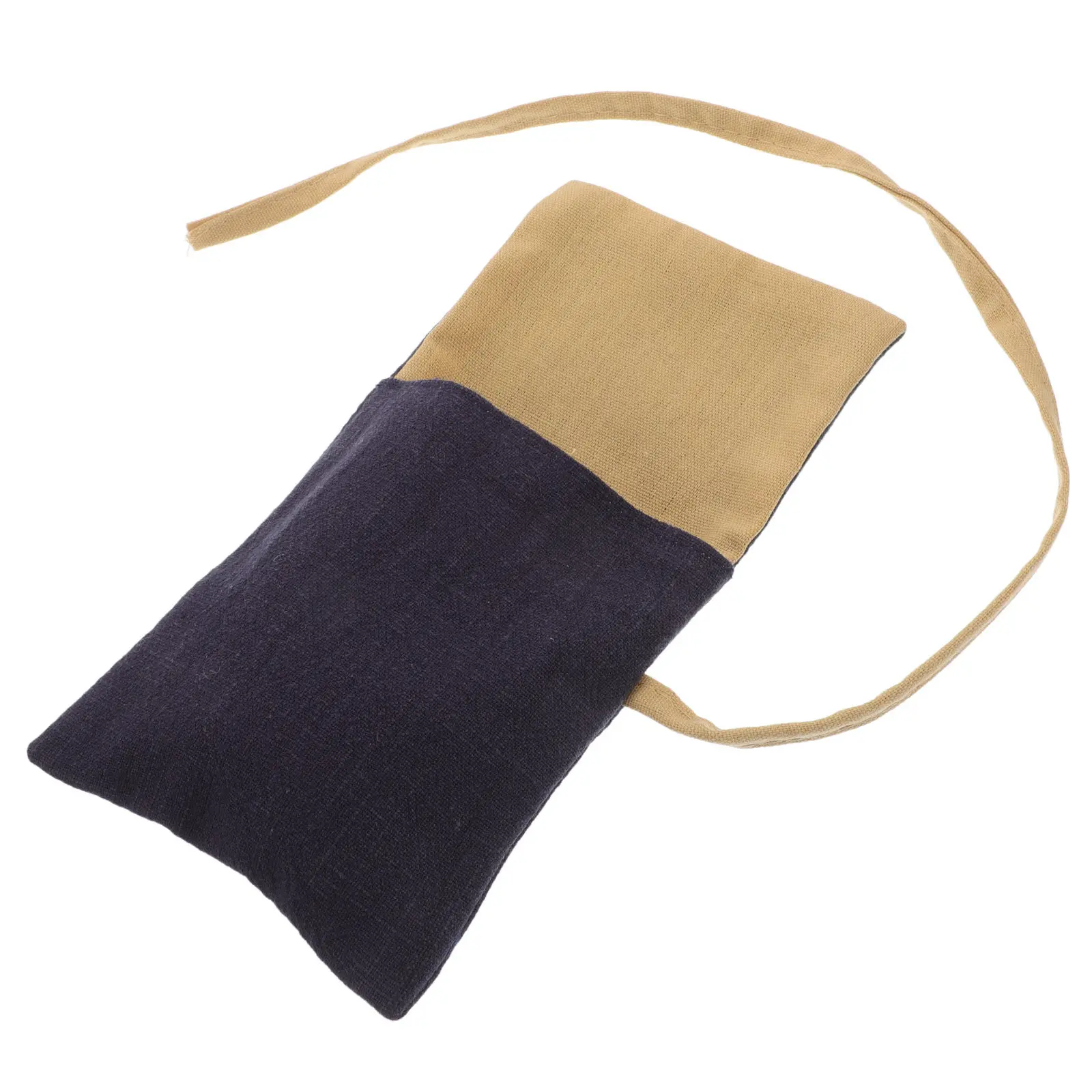 Secure Rope Closure Cotton Linen Jewelry Pouch Chinese Style Small Organizer for Necklaces Bracelets Rings Earrings Jewelry