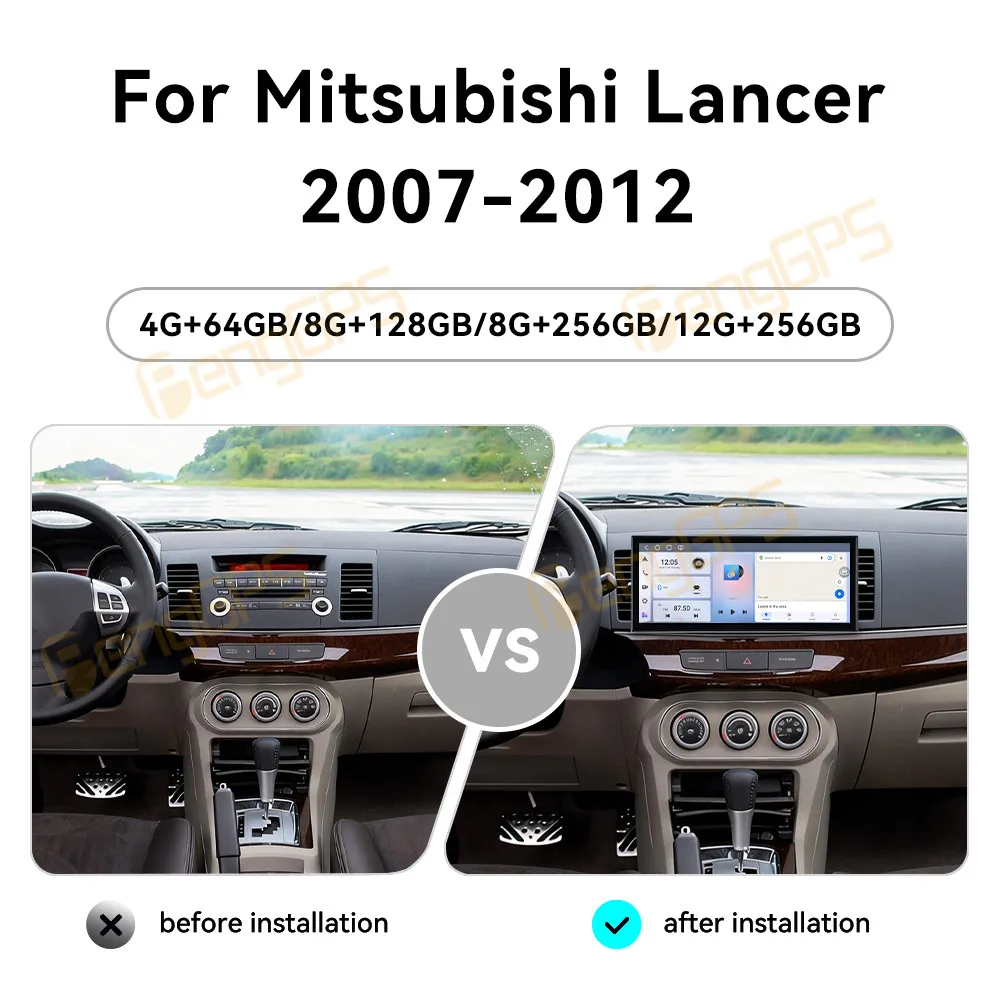 

15.8 Inch Android 15 CarPlay Car Radio For Mitsubishi Lancer 2007-2012 Touch Screen Multimedia Player GPS Navigation Head Unit