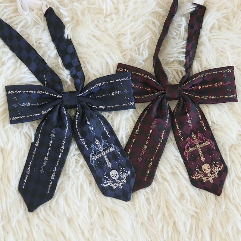 Halloween Necktie JK Uniform Accessories Cosplay Anime Cartoon Harajuku Men Women Bow Tie Christmas Gift Costume Prop