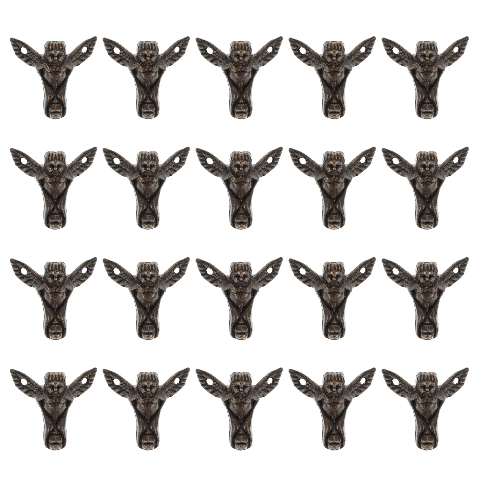 20 قطعة علبة خشبية مزخرفة كلاسيكية أرجل صندوق مجوهرات قدم إكسسوارات أثاث حماية من السبائك