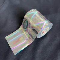 Haz de luz láser plateado de 2M ~ 20M de longitud, 8CM de ancho, lámina de estampado en caliente, película de transferencia de calor para Señuelos de Pesca, accesorios de plantilla, herramienta DIY