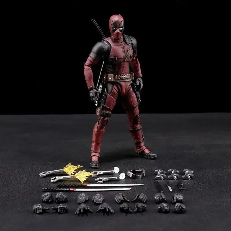 Marvel-Deadpool e Wolverine Figuras Anime, Articulações Móveis, Ornamentos Modelo, Brinquedos de Coleção, Presentes de Férias Infantil, Novo