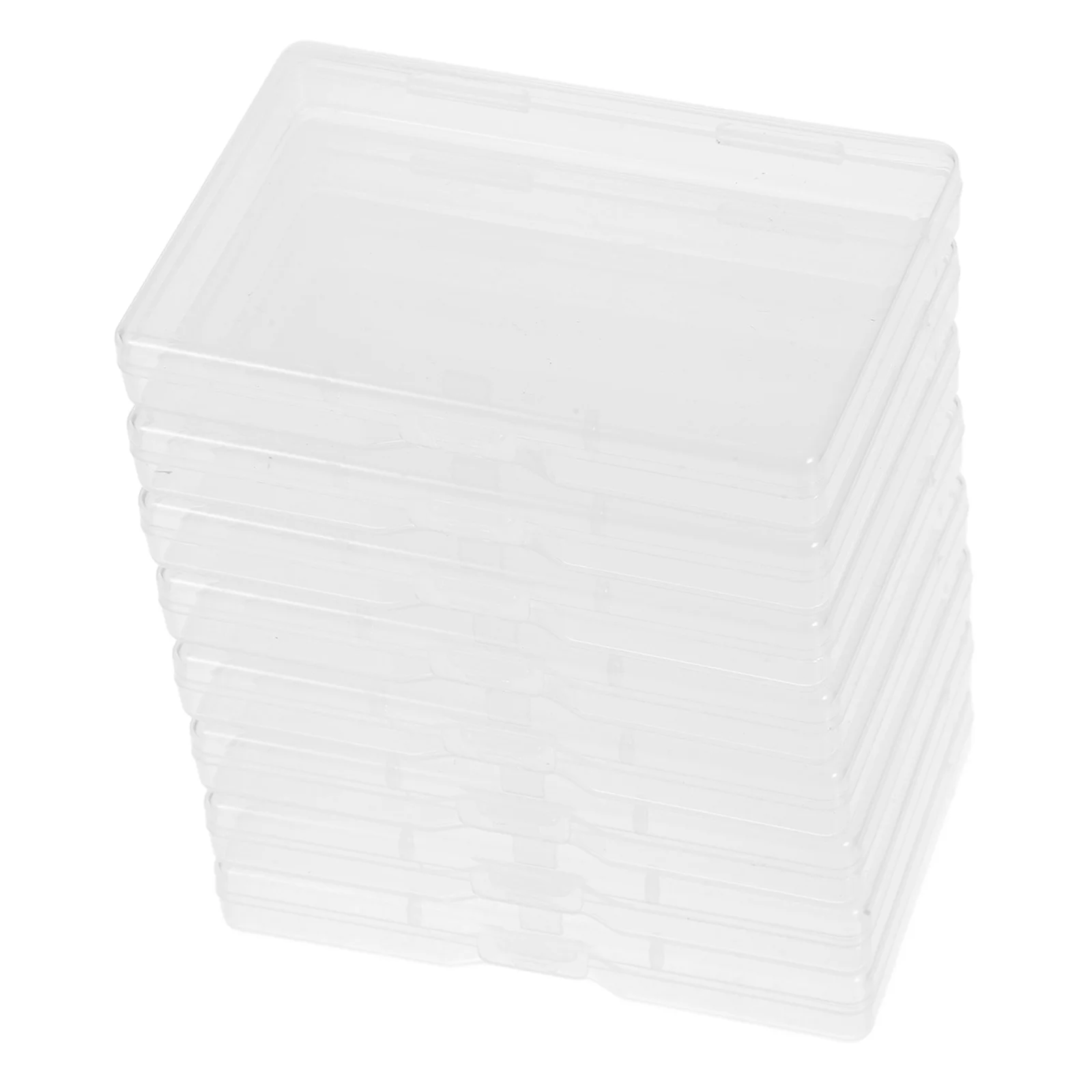 8pcs Transparent Card Holder Clear Box For Greeting Cards Clear Plastic Case for Cards Storage Boxes Mini Size Portable