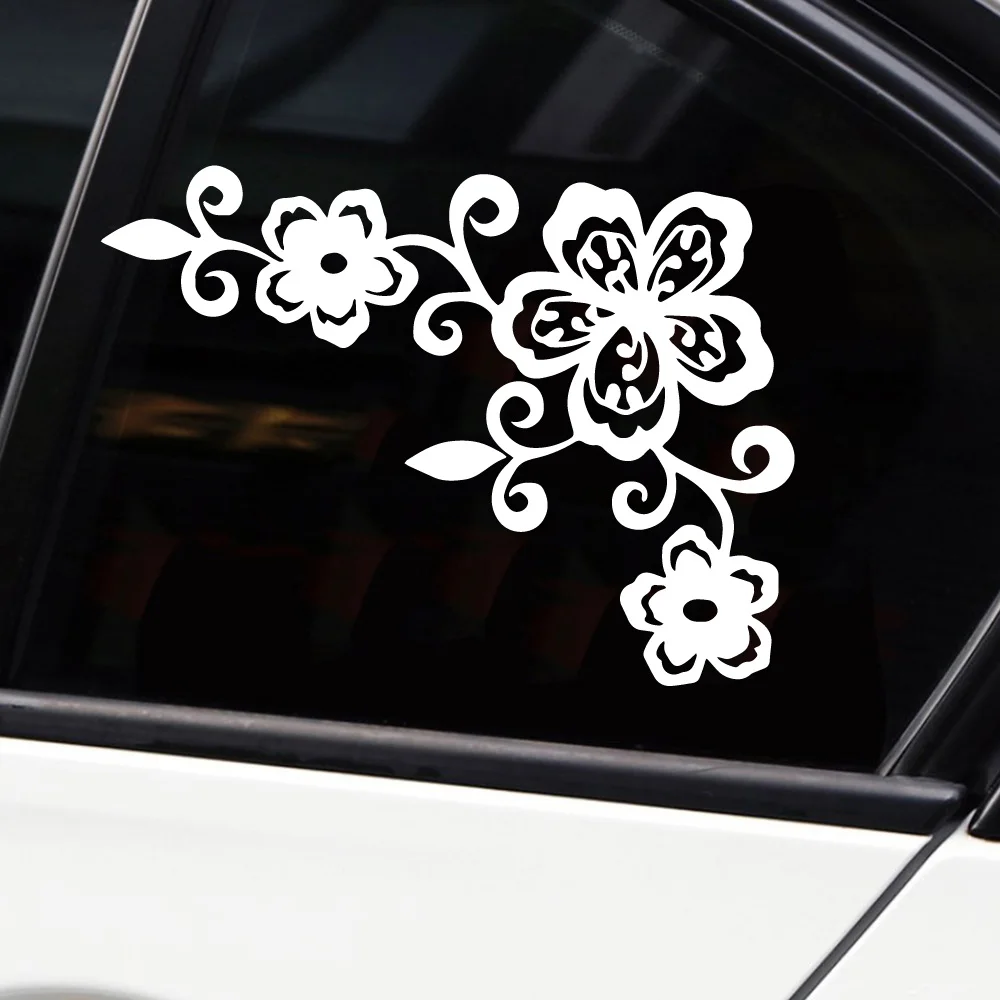 Pretty, peach blossoms, pear roses, flowers Car Accessories Exterior Vinyl Styling Auto Engine Cover Door Window Decal