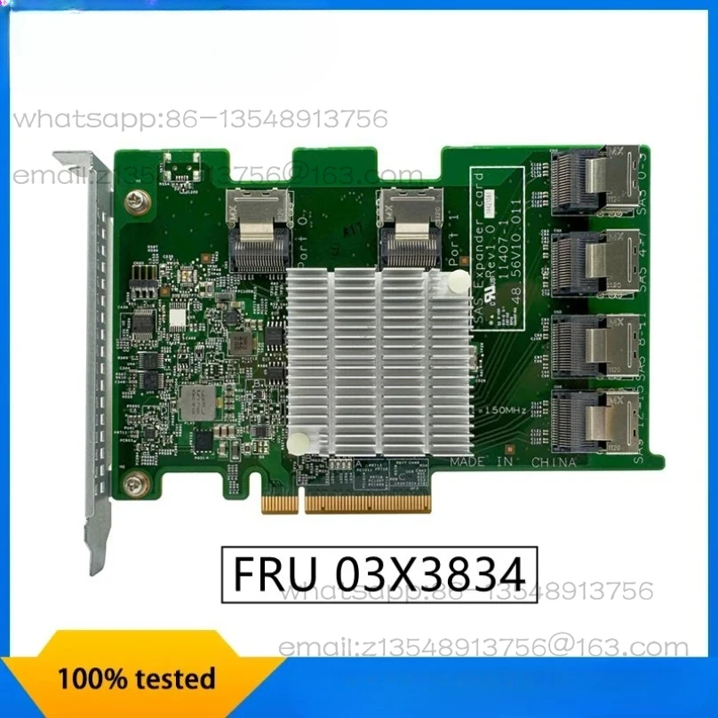 

RD430X 16/24-портная карта расширения SAS/SATA 6 ГБ, поддержка 16 т 03X3834 11407-01, быстрая доставка