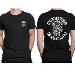 New Sons of Casual ponadgabarytowa anarchia Somcro Rock Punk niezbędna koszulka męska t-shirty graficzna odzież uliczna S-5XL niesamowita koszulka