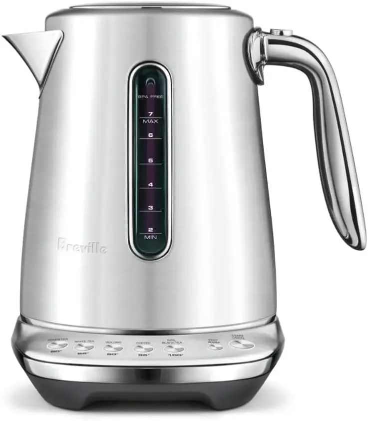 

Smart Kettle with Temperature Control, 7-Cup Capacity, Brushed Stainless Steel for Tea and Coffee