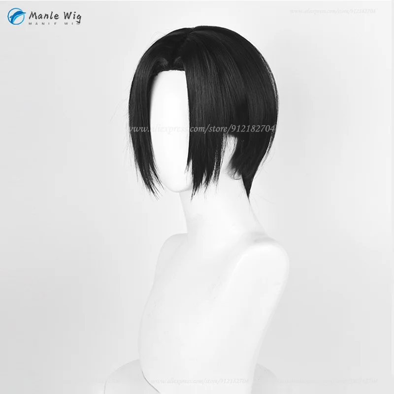 Oosaki Nana Cosplay Anime NANA Osaki Cos peluca 28cm, pelucas negras de Anime, pelo sintético resistente al calor, accesorios para fiesta de Halloween