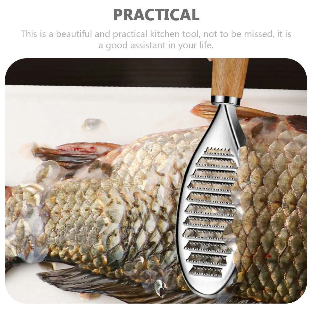 

Stainless Steel Scale Remover Scraper Cleaning Tool Kitchen Gadget Home Skin Peeler Manual Cleaner Light Suspend Design