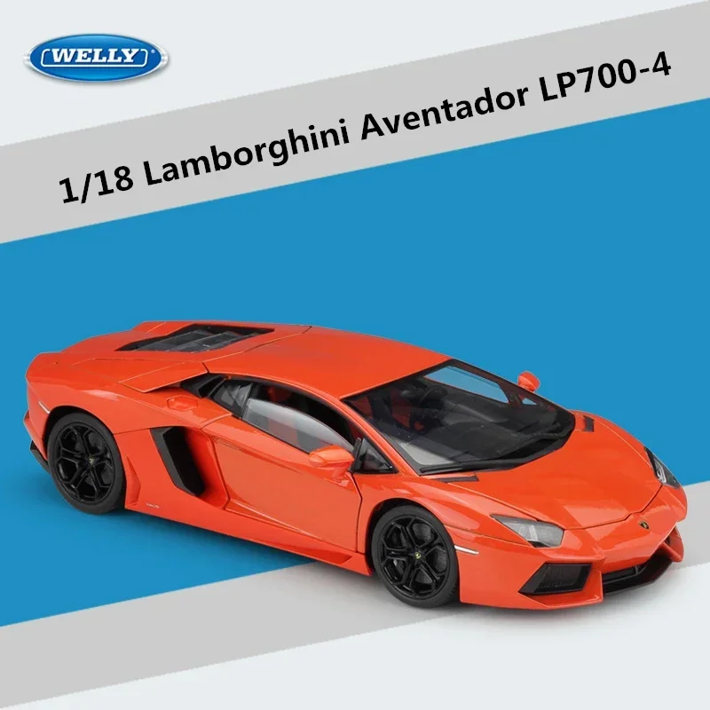 Welly 1:18 Lamborghini Aventador LP700-4 Alloy Sports Car Model