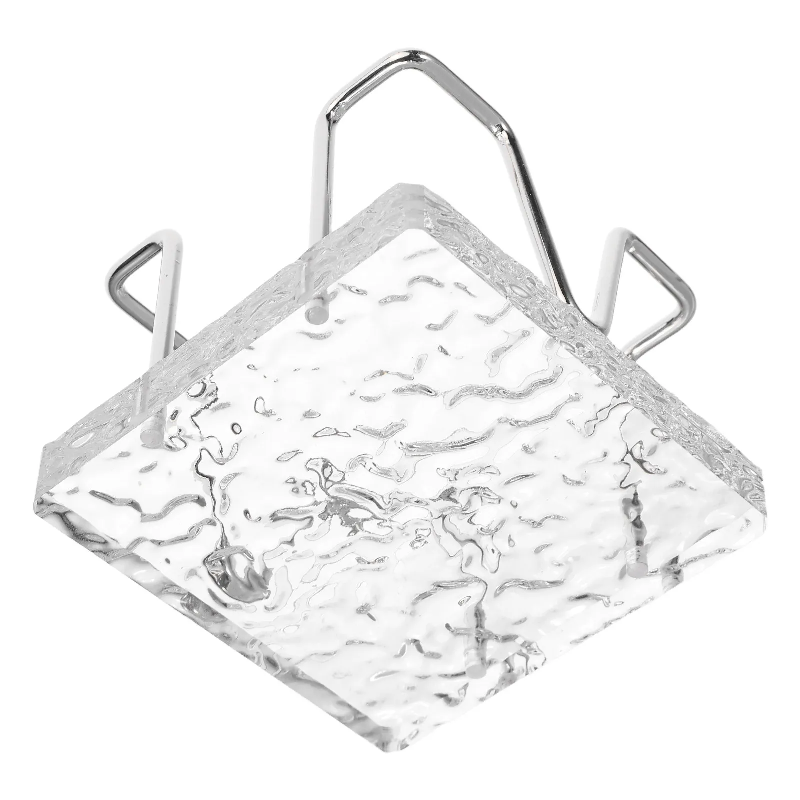 

Desk Note Pad Holder Acrylic Memo Stand Stone Pattern Desktop Notepad Organizer Card Display Stand Office Supplies Workspace