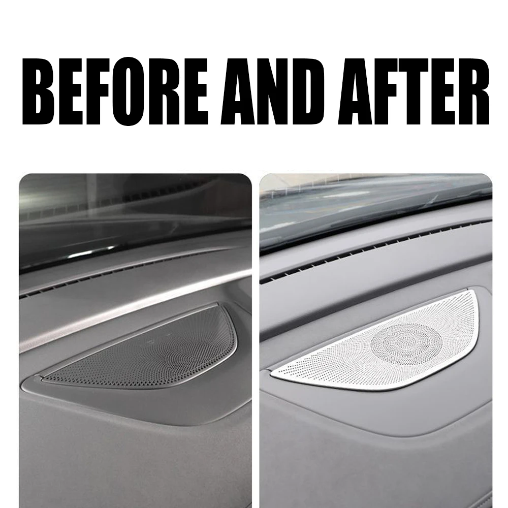 ل DongFeng voyah حالم 2025 الفولاذ المقاوم للصدأ لوحة القيادة الوسطى غطاء القرن تقليم السيارات الداخلية ملصق السيارات قرون لوحة #4