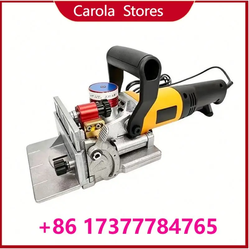 

Portable Handheld Wood Lamino Slotting Machine, High Precision Wooden Tenon Groove Cutter Woodworking Joint Slotter Tool