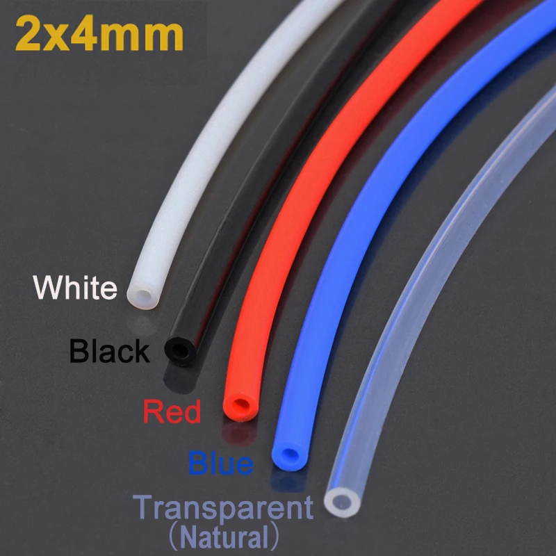 

1/2/4M Bowden Extruder PTFE tube for J-head Hotend V5 V6 1.75mm Filament ID 2mm OD 4mm Teflonto pipe for Ender 3 3D Printer Part