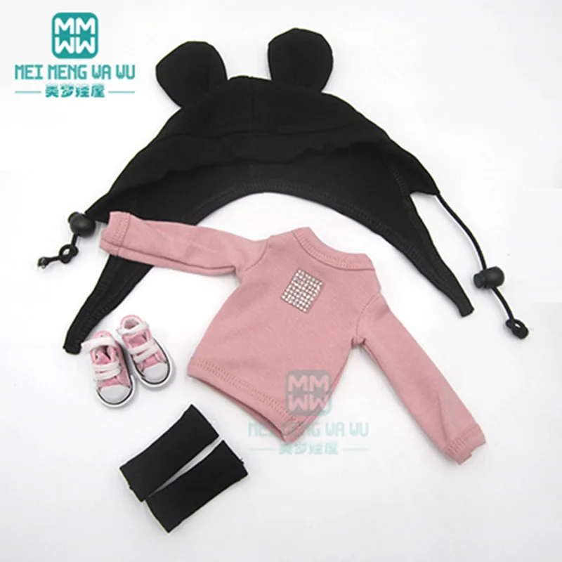 

Fits 28cm Blyth Azone OB22 OB24 Doll Clothes Stylish sweatshirt set Toys Gift