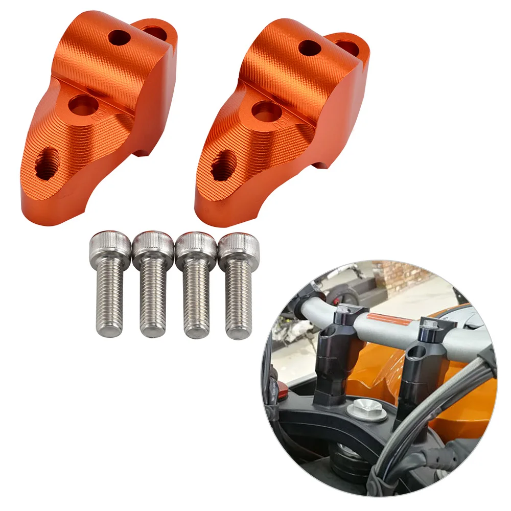 

NICECNC Handlebar Risers for KTM 1050/1090/1190 Adventure/R 1290 Super Adventure R/ S/ T 2013-2021 30mm Rise 20mm Backwards