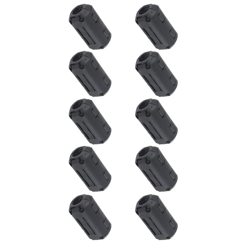 10Pcs Removable Ferrite Core Noise Suppressor Clips Cable Plastic Clamp for Power USB Audio Video Cord Signal Enhancement