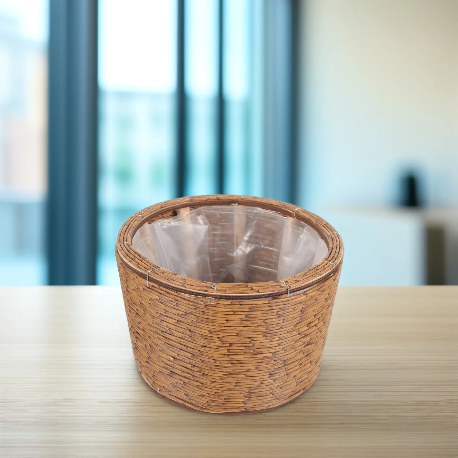 

Straw Flower Pot Hanging Storage Basket Woven Plant Planter Plants Baskets Hand Rustic Decorate