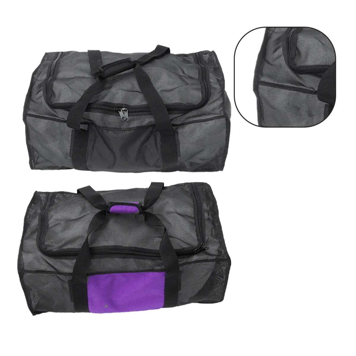 Diving Mesh Bag Diving Back Flying Jacket BCD Lightweight PVC Mesh Bag for Diving Swimming Daily Travel 68x44x28cm-A