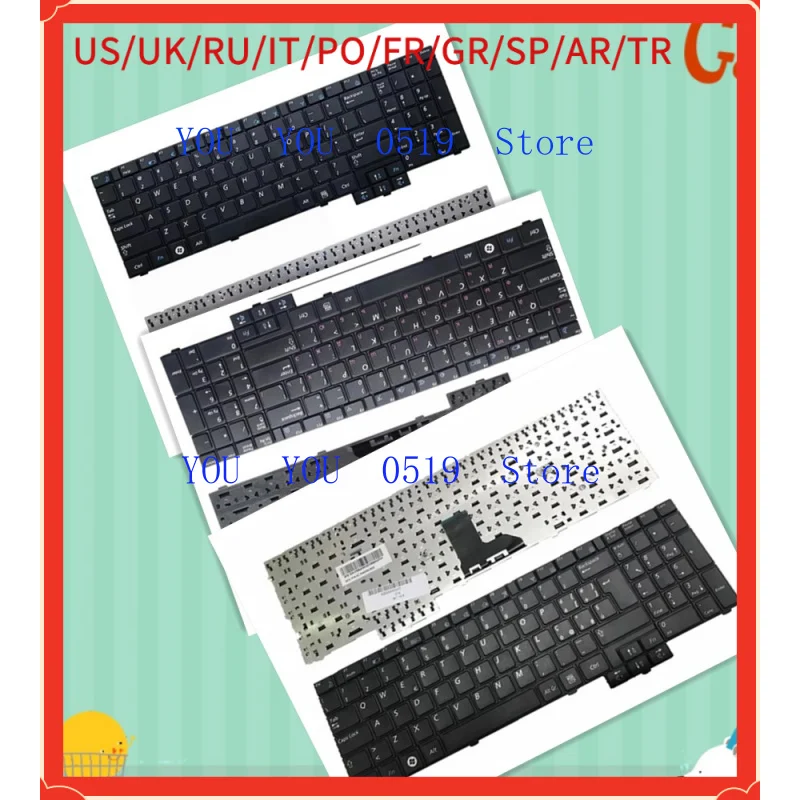 Клавиатура для ноутбука США/Великобритании/RU/IT/PO/FR/GR/SP/AR/TR для Samsung R528 R530 R540 R620 R517 R523 RV508 R525 R719