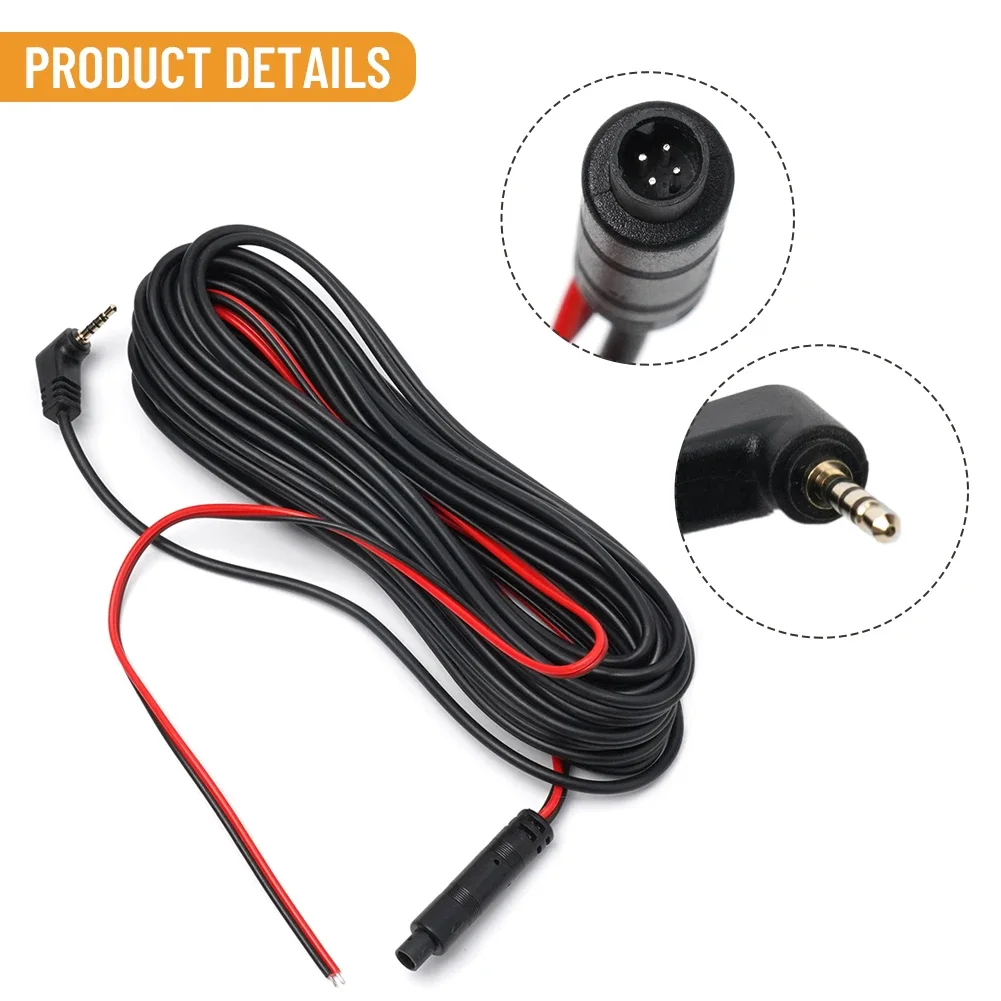 

Dash Cam Cable Extension Cable Extension Cable Rear View 1 Piece 10 Meters AV Cable Camera Car DC 12V Dash Cam