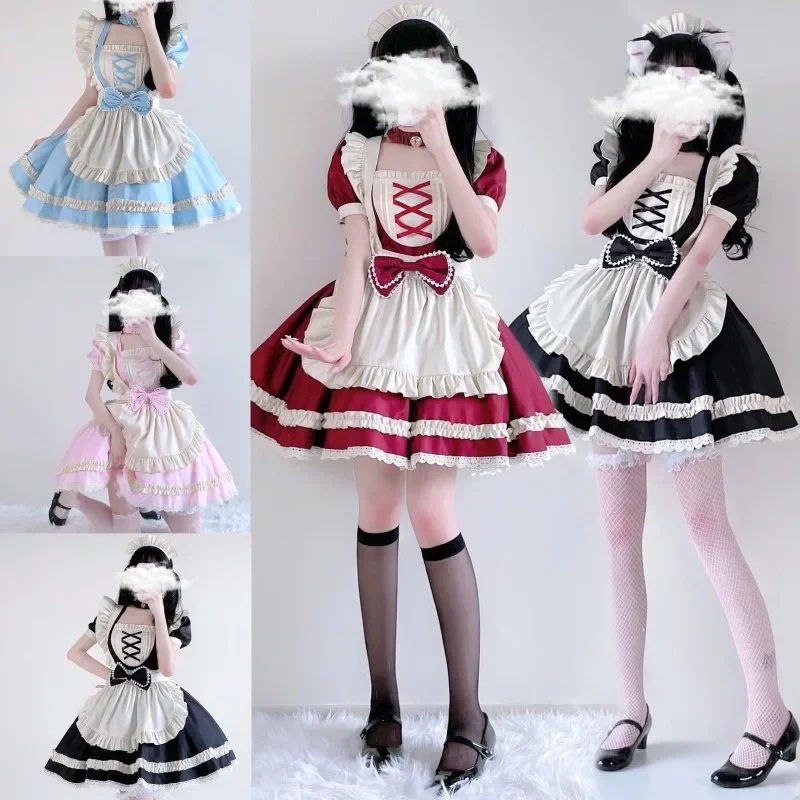 

Japanese Black and White Lolita Maid Outfit Cat System Plus Size Maid Service Secondary Yuan Cosplay Manservant Outfit