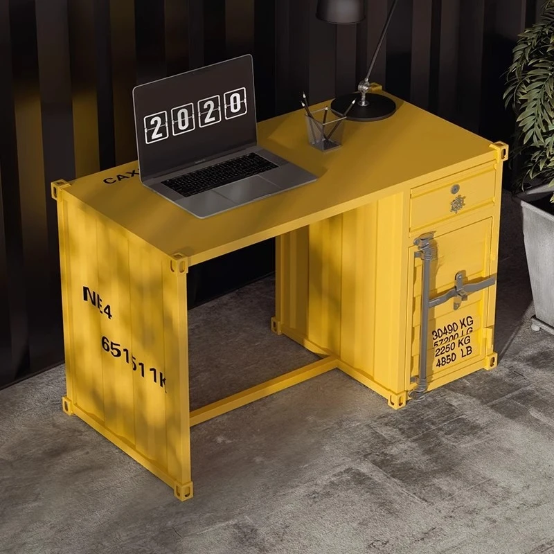 Industrial style desk, office multi-function work desk, study