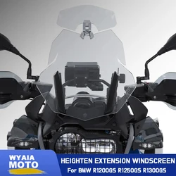 R1300GS Motorcycle Windshield Deflector Adjustable Heighten Extension Windscreen For BMW R1200GS R1300GS ADV 2023 2024
