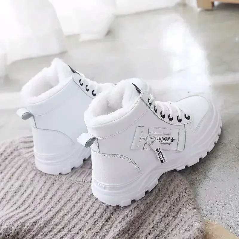 Cotton Shoes Children\'s Winter 2024 New Winter Large Casual Plush Winter Shoes Korean Edition Versatile Student Women\'s Shoes