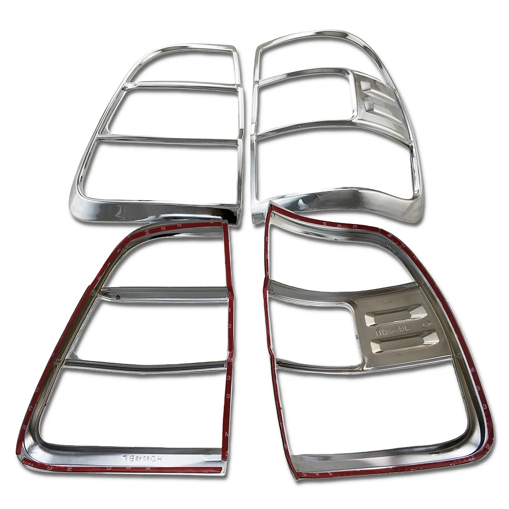 

For Toyota Land Cruiser Fj 100 2007 - 2009 Car Tail Lamp Cover Trim Car Accessories Exterior Decorate Abs Chrome Plated Silver